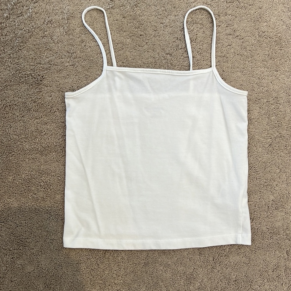 White cropped Tank Top